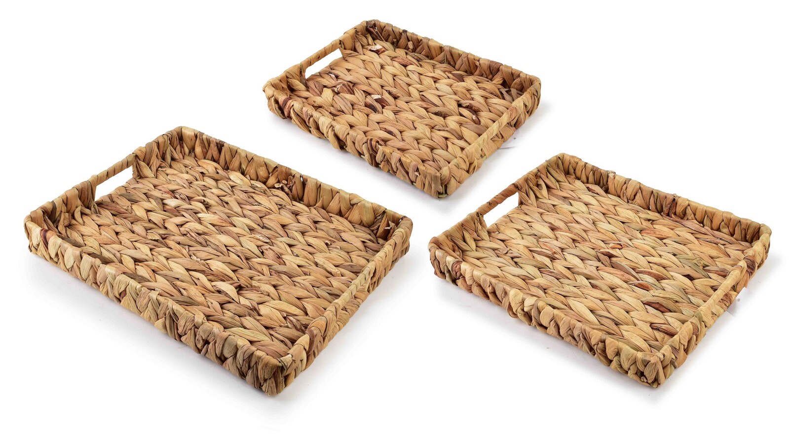 Sada 3 ks podnosů AMPARO vodní hyacint natural