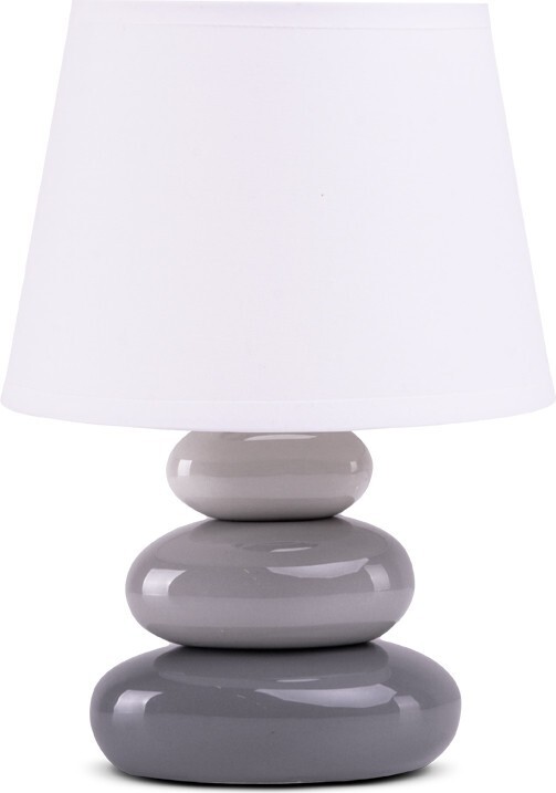 Stolová lampa SALU sivá/biela