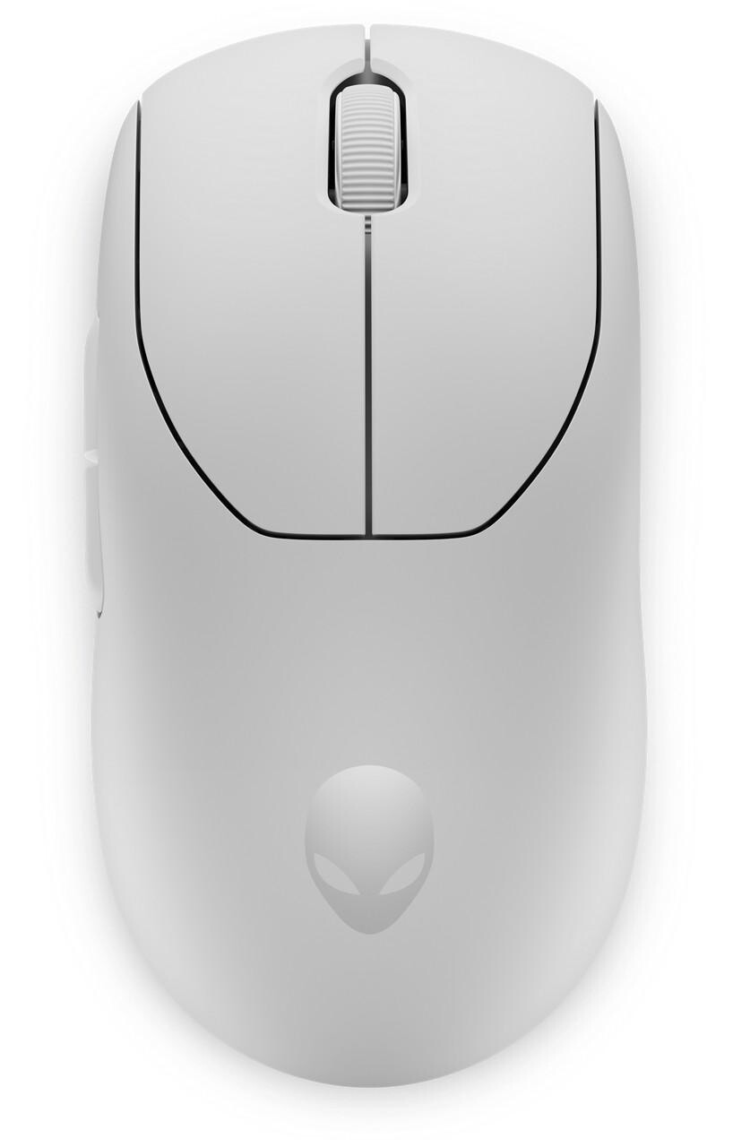 Dell Alienware Pre/Herná/Optická/Pre pravákov/26 000 DPI/Drôtová+bezdrôtová/Biela