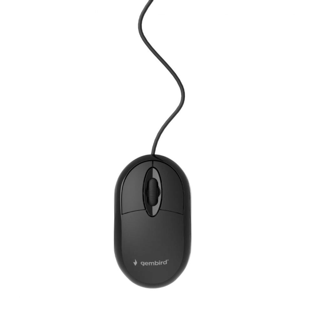 GEMBIRD Wired optical myš, USB, čierna