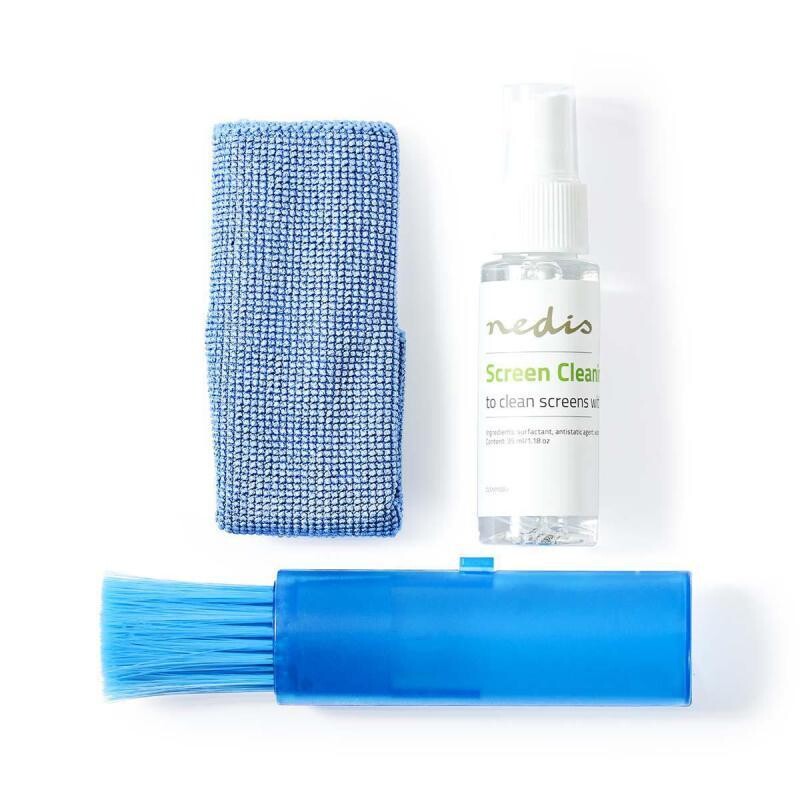 Nedis CLSN110BU - Sada na Čistenie Obrazoviek | TV | Smartfón | Tablet | 35 ml