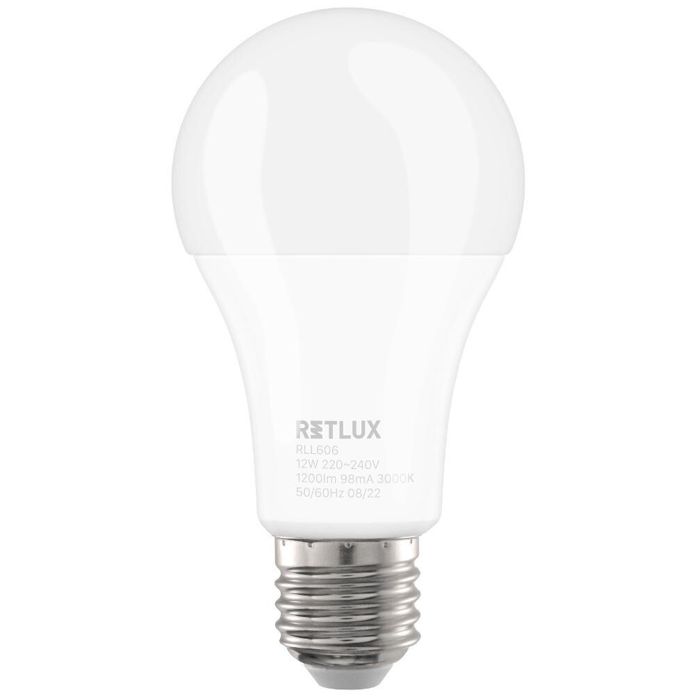 RLL 606 A60 E27 žiarovka 12W WW D RETLUX