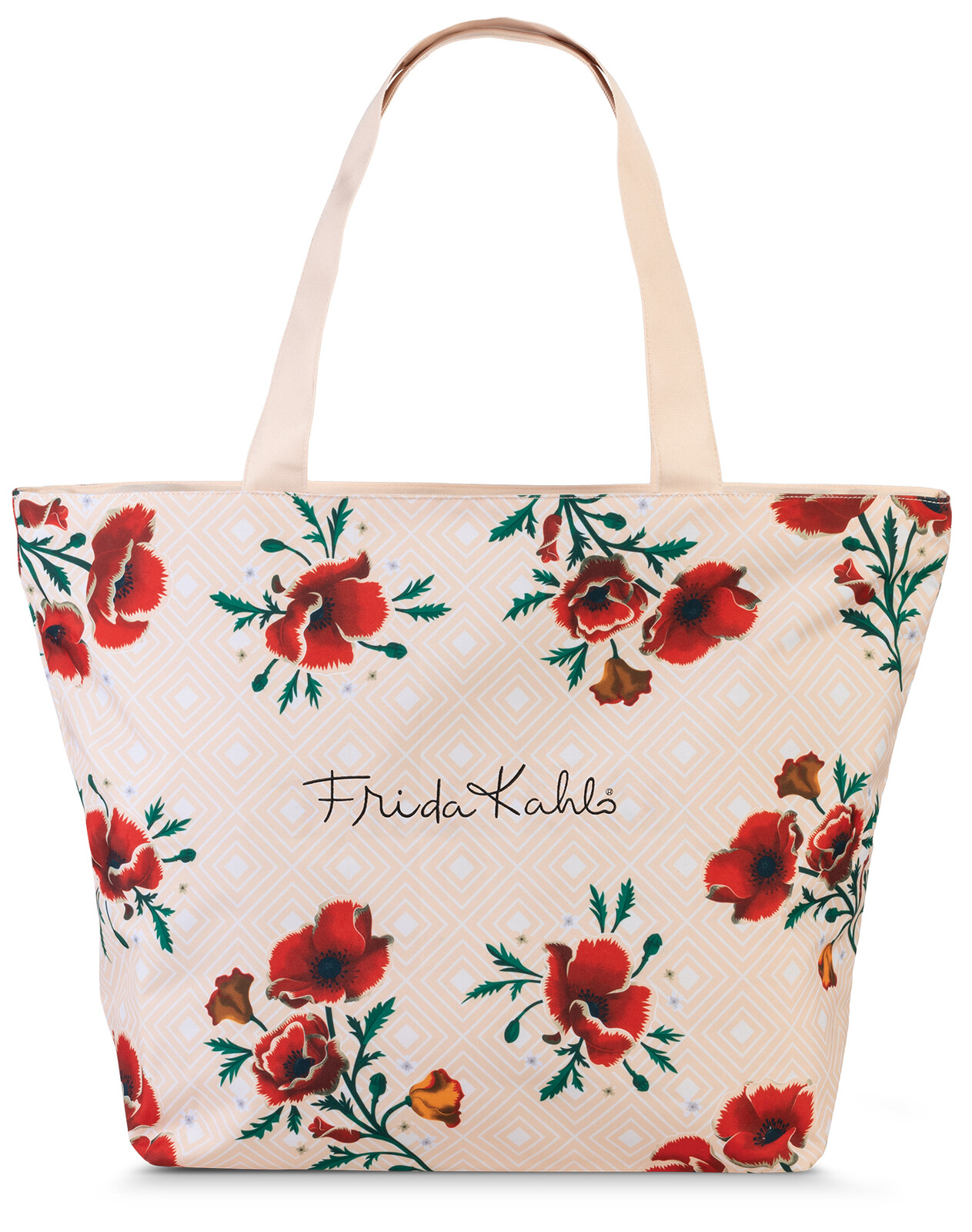 Dámska shopper taška Frida Kahlo 31 L - marhuľová