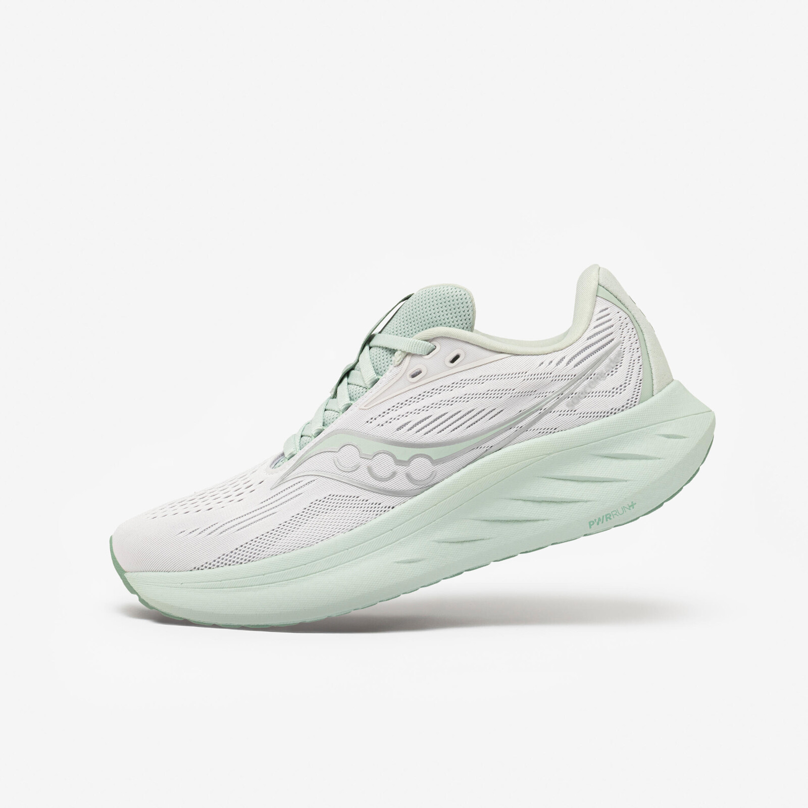 SAUCONY Ride 18 dámska bežecká obuv bledozeleno-sivá
