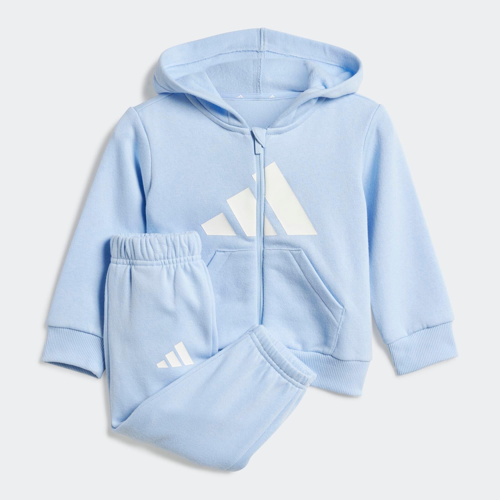 ADIDAS detská športová súprava so zipsom modrá