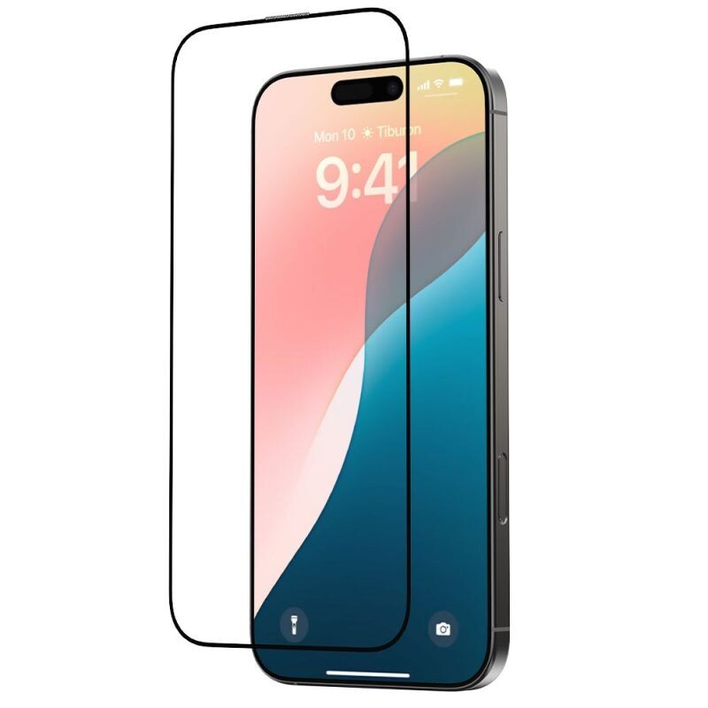 Devia ochranné sklo Star Series pre iPhone 16 PlusiPhone 15 Plus - Black Frame 6942297115507