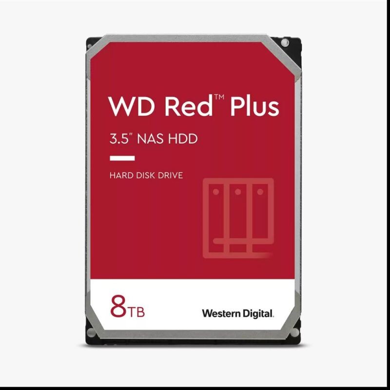 WD Red Plus NAS HDD 8TB SATA Recertified WD80EFZZ#rec
