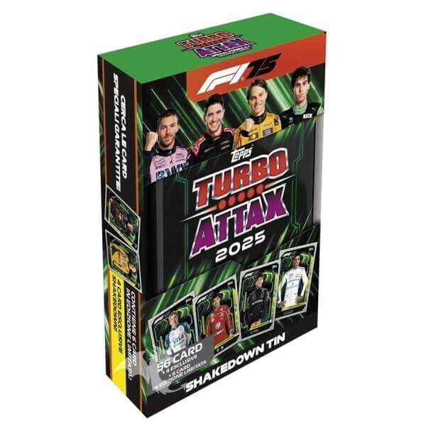 Topps 2025 Topps Turbo Attax F1 Formula 1 Mega Tin Lighting Lids