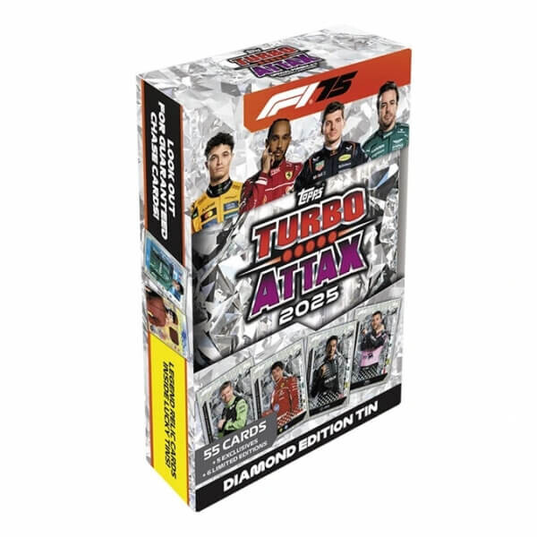 Topps 2025 Topps Turbo Attax F1 Formula 1 Mega Tin Diamond Edition