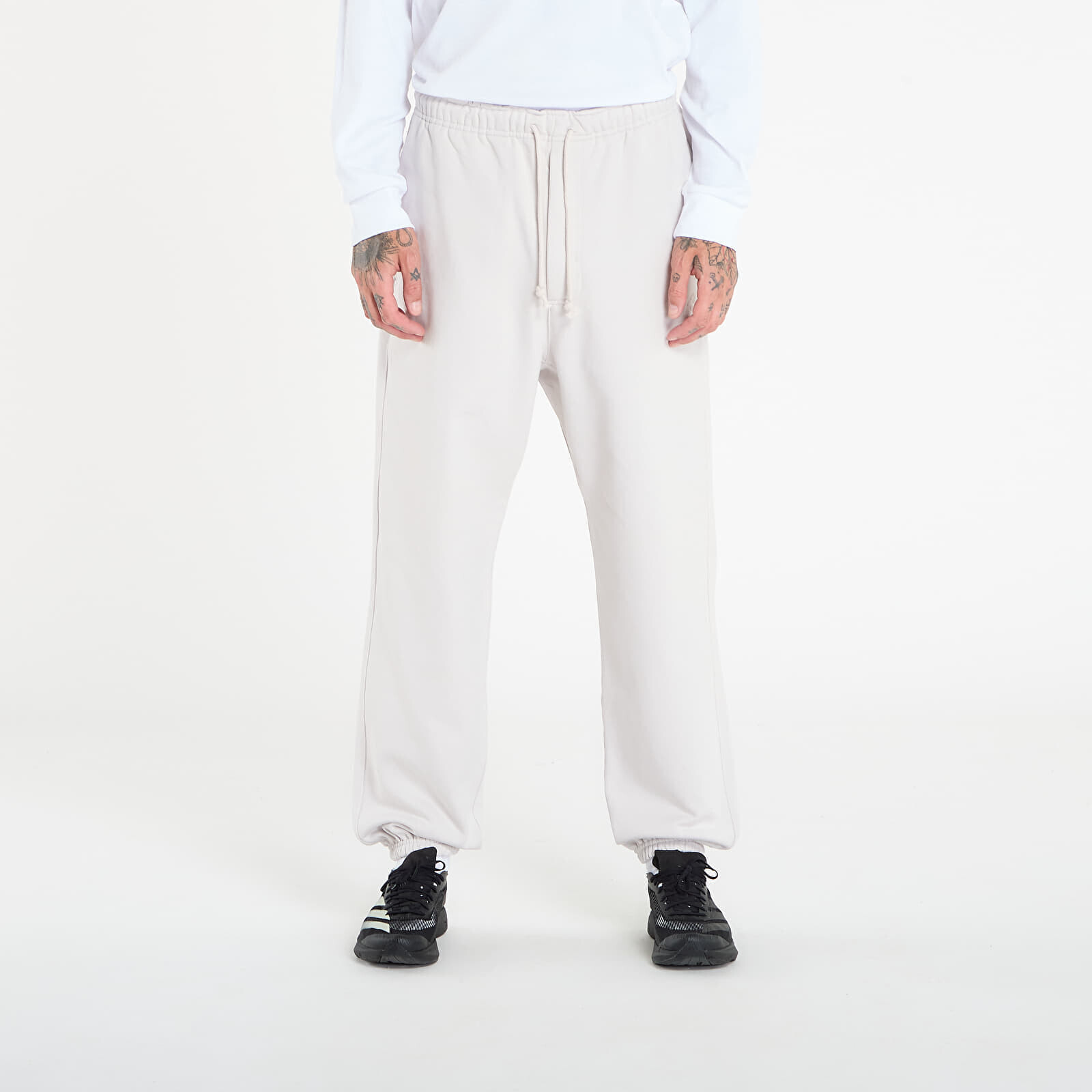 Kalhoty Y-3 Fleece Trackpant UNISEX Chalk Pearl L
