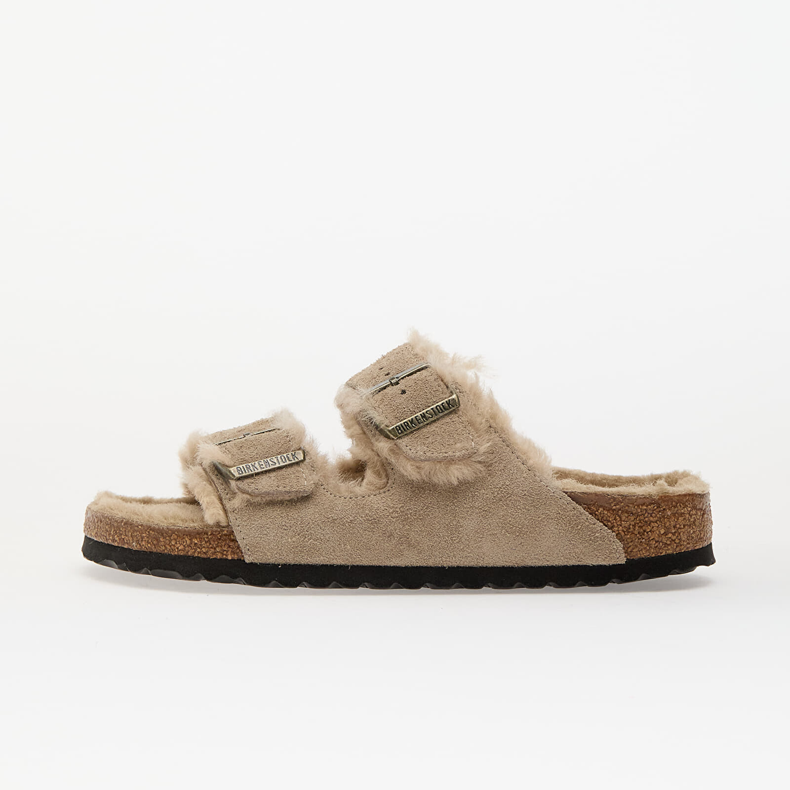 Tenisky Birkenstock Arizona Shearling Suede Leather/ Fur Taupe EUR 36