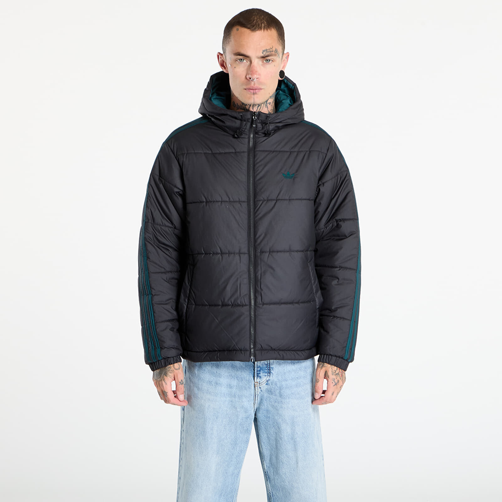 Bunda adidas Adicolor Reversible Jacket Black/ Aurora Ivy/ White L