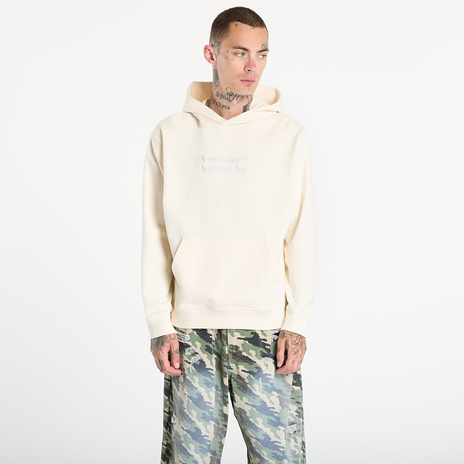 Mikina New Balance Athletics Classics Hoodie Permafrost L