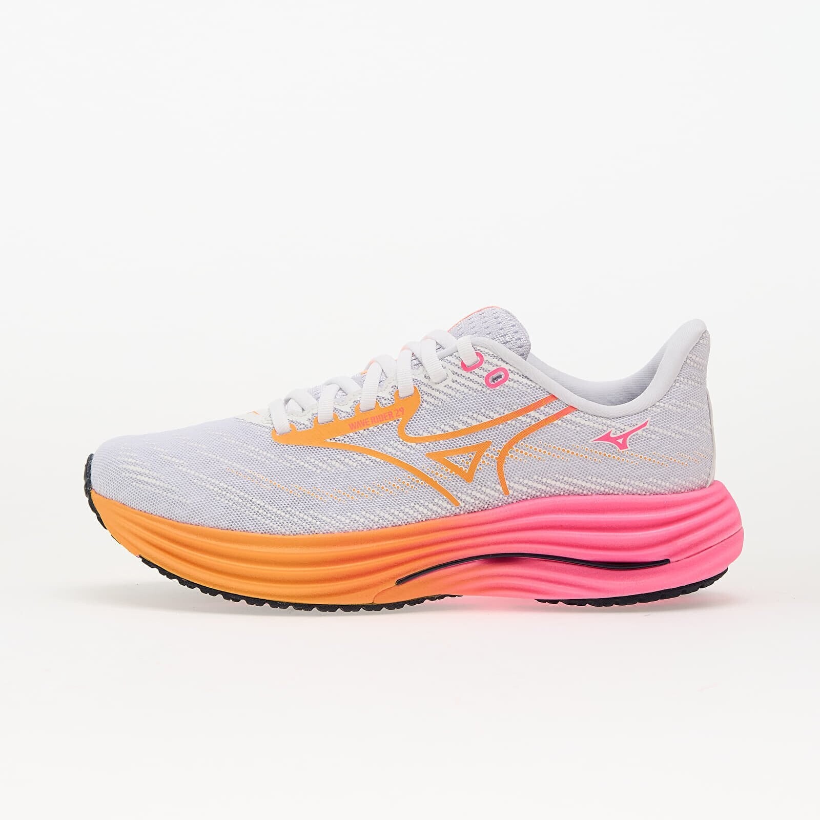Tenisky Mizuno Wave Rider 28 (U) White/ Tang Orange/ Pink Tetra EUR 43