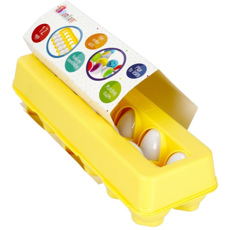 Bam-Bam Egg Shape Sorter Set aktivity vkladačka 18m+ 10 ks