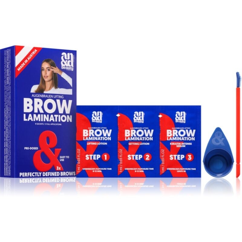 A.N.D. Beauty Brow Lamination Kit Sada na úpravu obočia