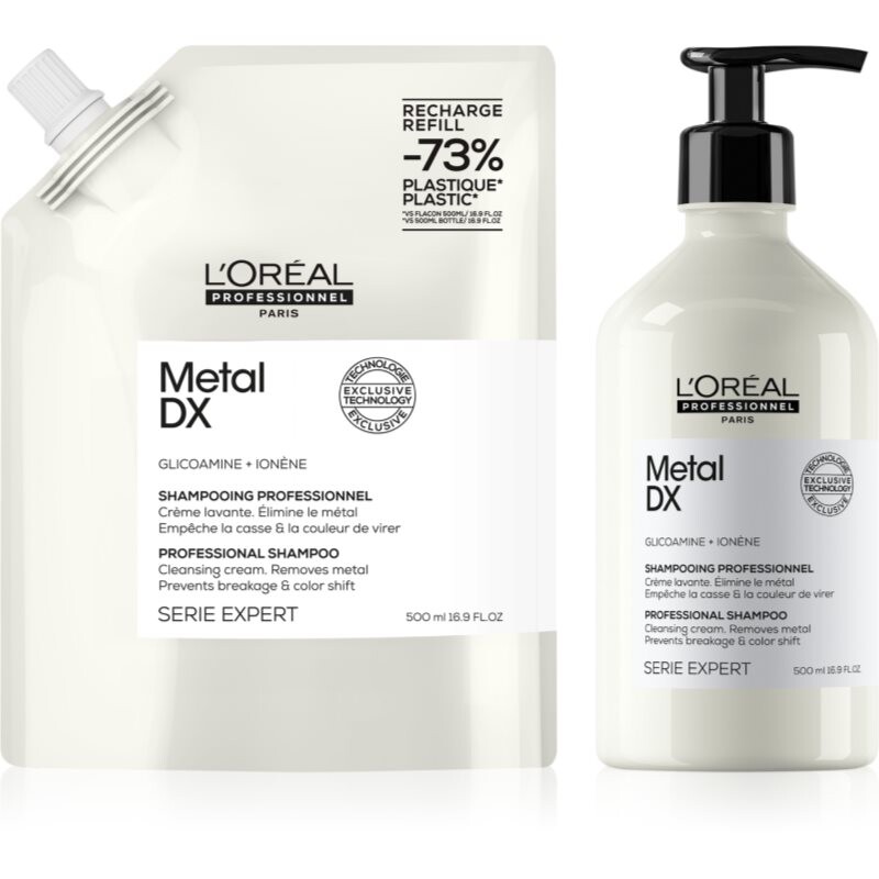 L’Oréal Professionnel Serie Expert Metal Detox výhodné balenie pre poškodené vlasy 1 ks