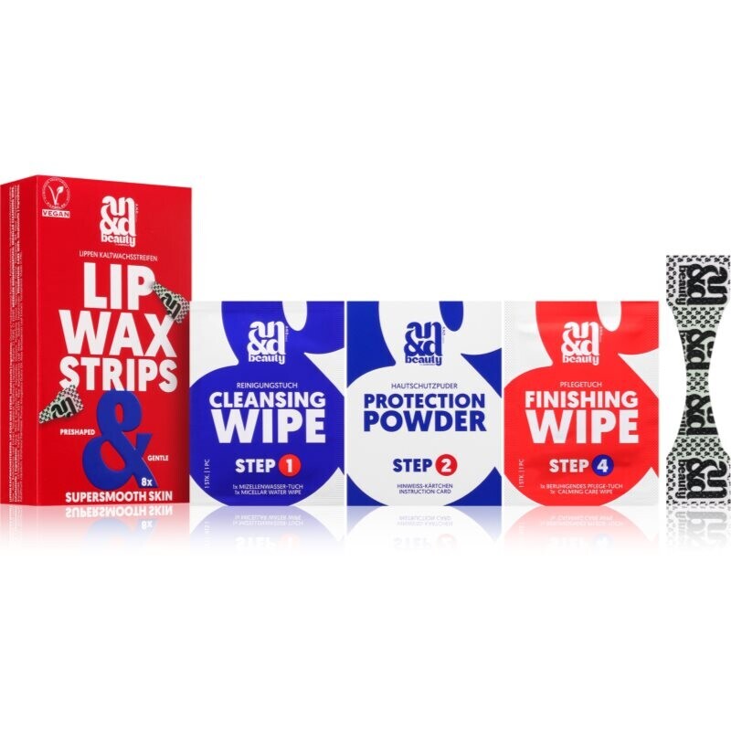 A.N.D. Beauty Wax Strips Lip voskové depilačné pásiky na hornú peru 8 ks