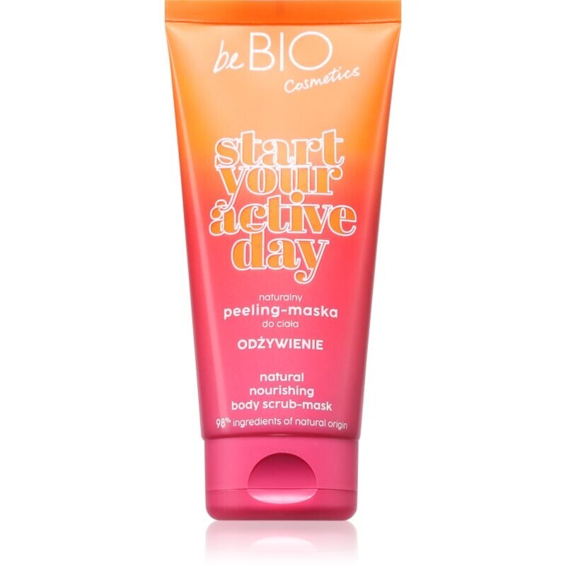 beBIO Start Your Active Day ošetrujúci telový peeling 200 ml