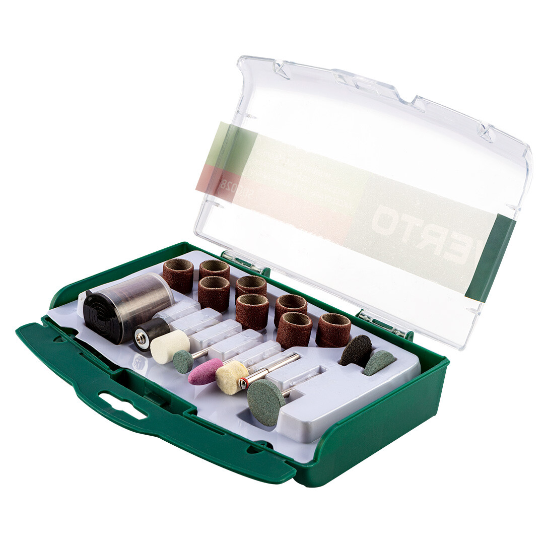 VERTO Príslušenstvo pre mini brúsku, sada 71 ks. 50G028