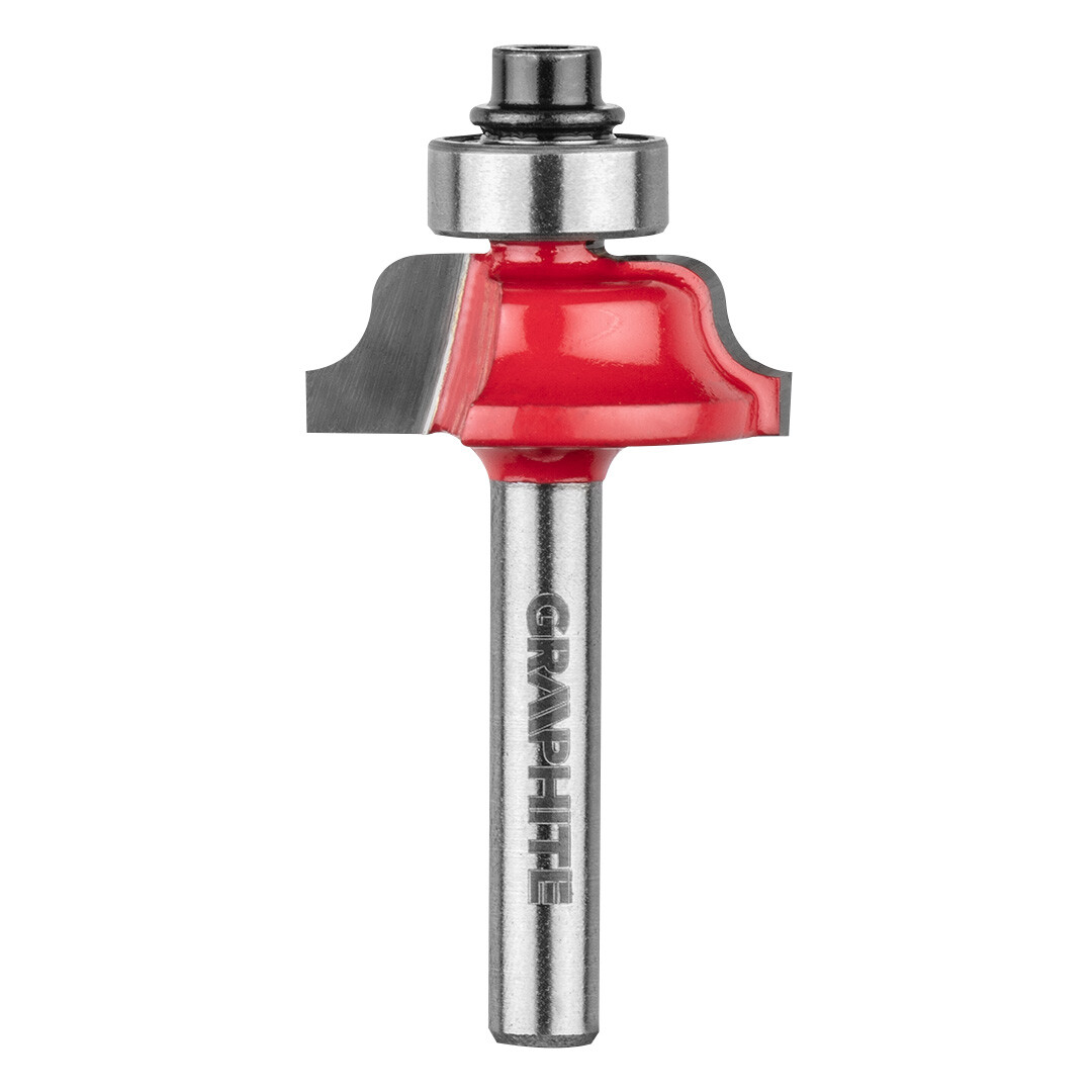 GRAPHITE Rezák na ložiská, ozdobný, HM, 25,7 x 9.7 mm, stopka 6 mm 56H237