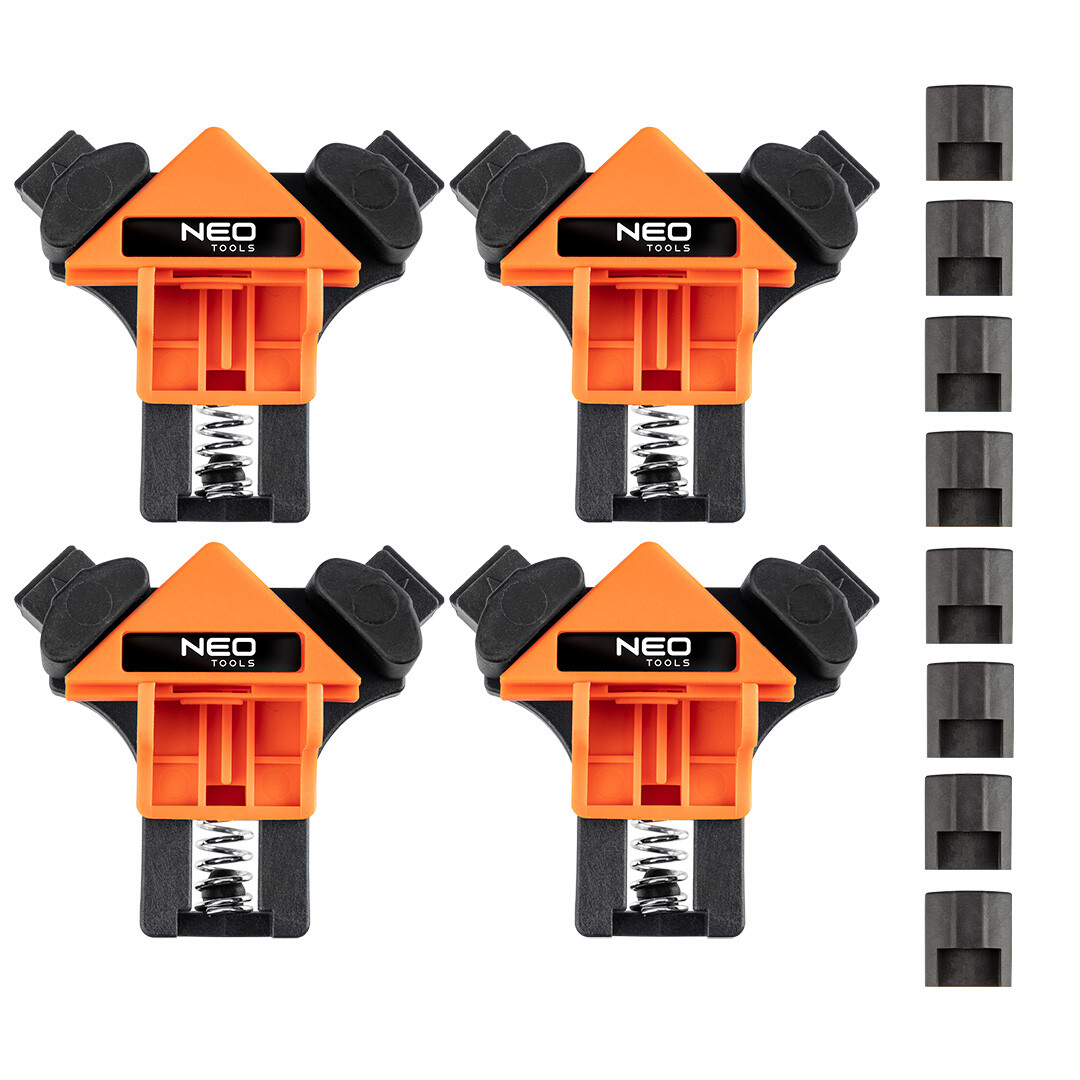 NEO TOOLS Rohová opierka, šikmá, 4-dielna sada 45-492