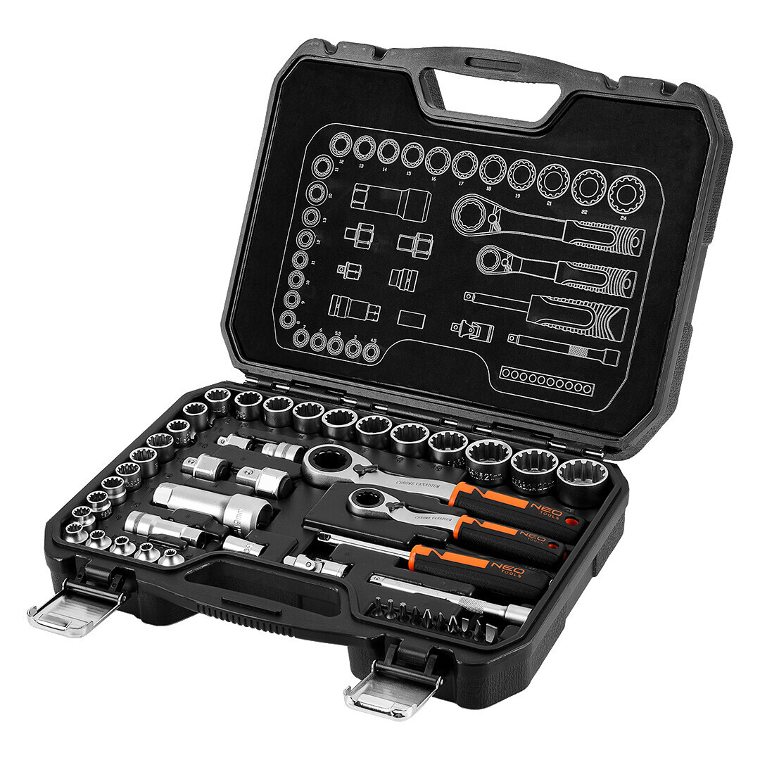 NEO TOOLS Sada 1/4