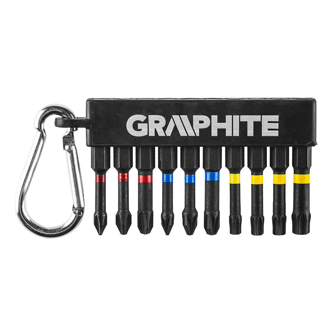 GRAPHITE Sada rázových bitov, 10 kusov. 56H562