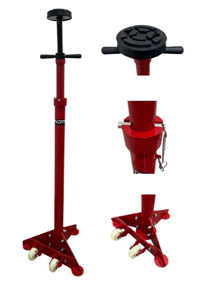 SCREW JACK MECHANICAL SUPPORT 750KG STAND WITH WHEELS INVENTO