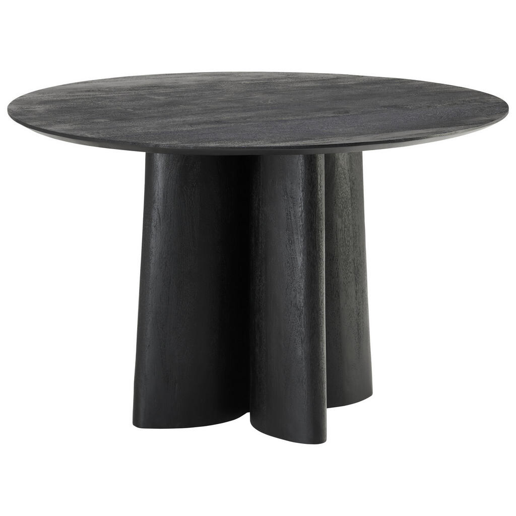 MID.YOU JEDÁLENSKÝ STÔL, mangové drevo, čierna, 120/76/120 cm