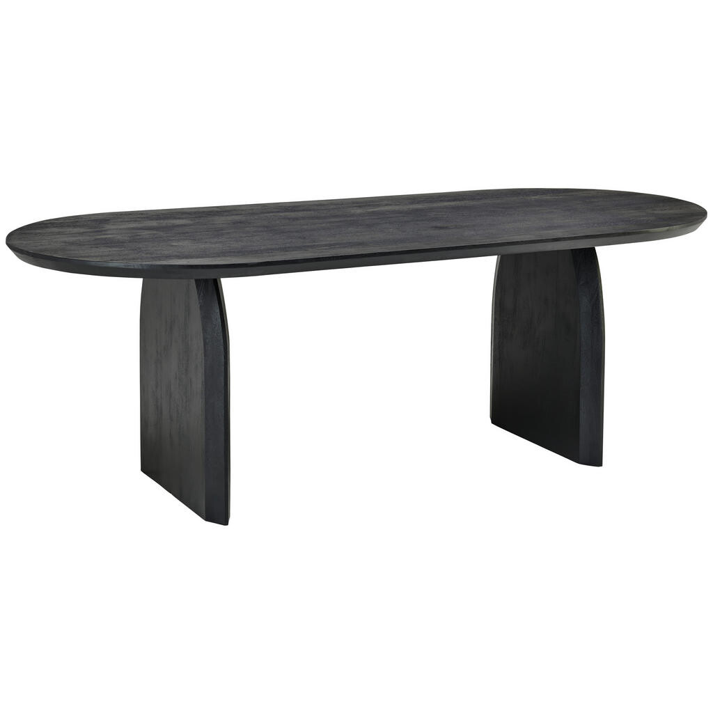 MID.YOU JEDÁLENSKÝ STÔL, mangové drevo, čierna, 220/76/100 cm