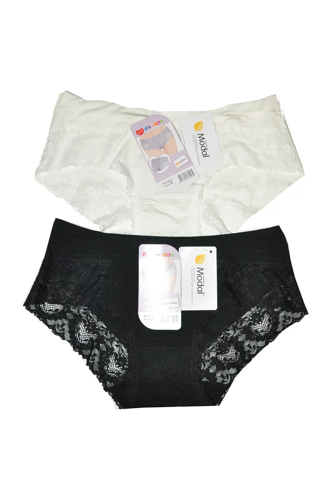 Dámske nohavičky 26257 2pack pink and black - DC Girl XL