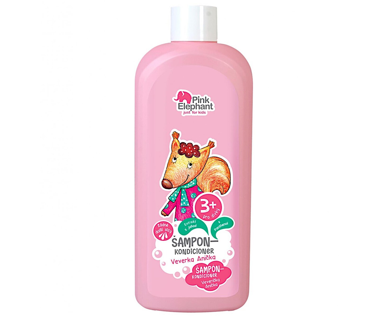 Pink Elephant Veverka Anička detský šampón& Kondicioner 2v1  500 ml