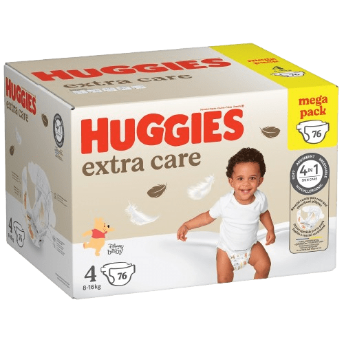 HUGGIES® Extra Care 4 BOX 76 ks
