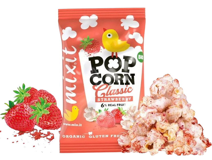 MIXIT BIO popcorn - Jahoda do vrecka 13 g