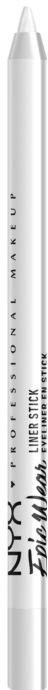 NYX PROFESSIONAL MAKEUP Epic Wear Liner Sticks Vodoodolné očné linky - 09 Pure White 1.2 g