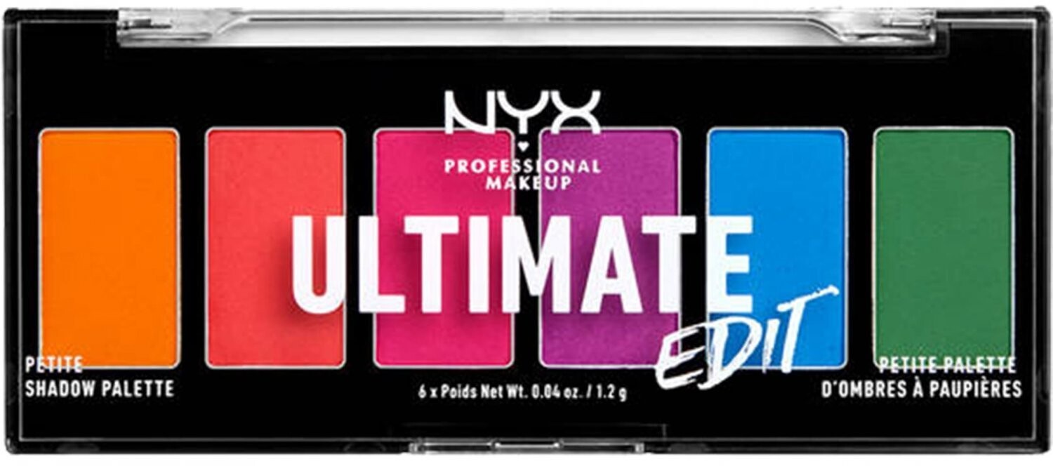 NYX PROFESSIONAL MAKEUP Ultimate Edit Petite Shadow - Očné tiene, Brights 7.2 g
