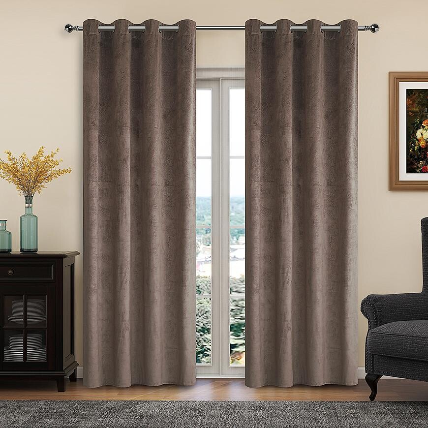 Záves na priechodkách LILI YC11931/280G/05/140x250 hnedý