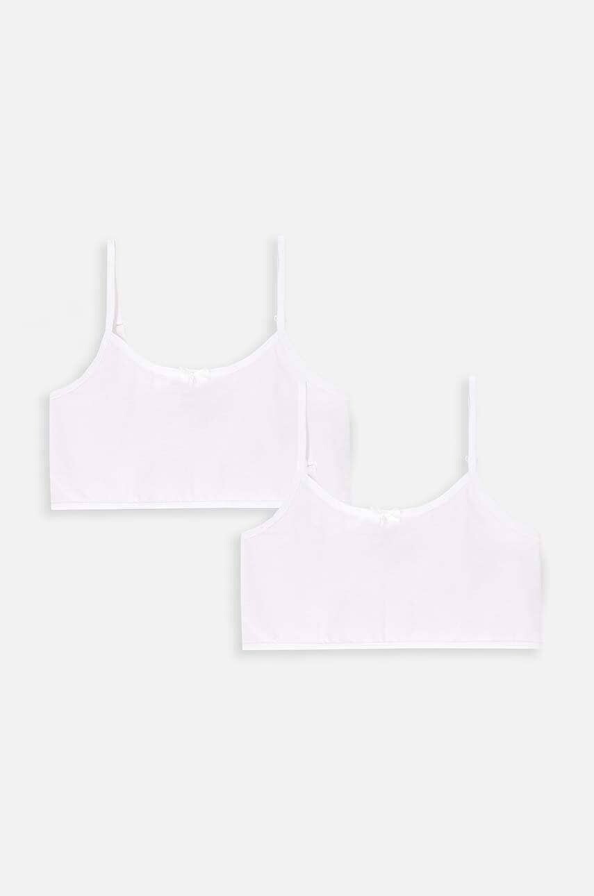 Detská podprsenka Coccodrillo 2-pak biela farba, BASIC UNDERWEAR