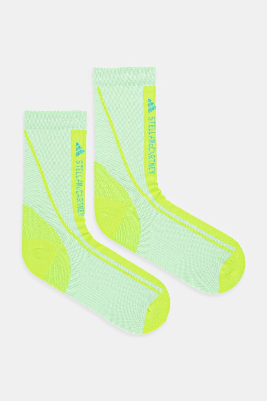 Ponožky adidas by Stella McCartney dámske, zelená farba, JP2686