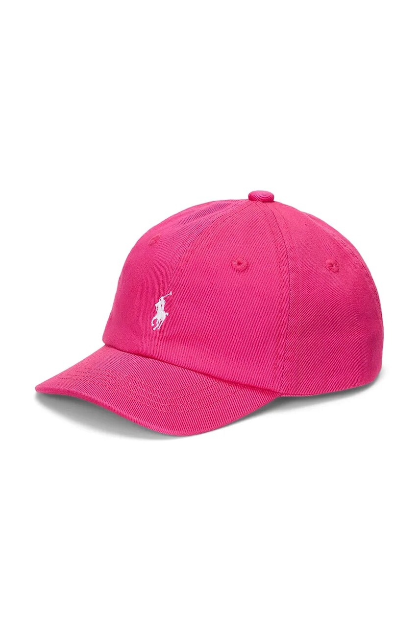 Detská bavlnená šiltovka Polo Ralph Lauren ružová farba, jednofarebná, 310785653001