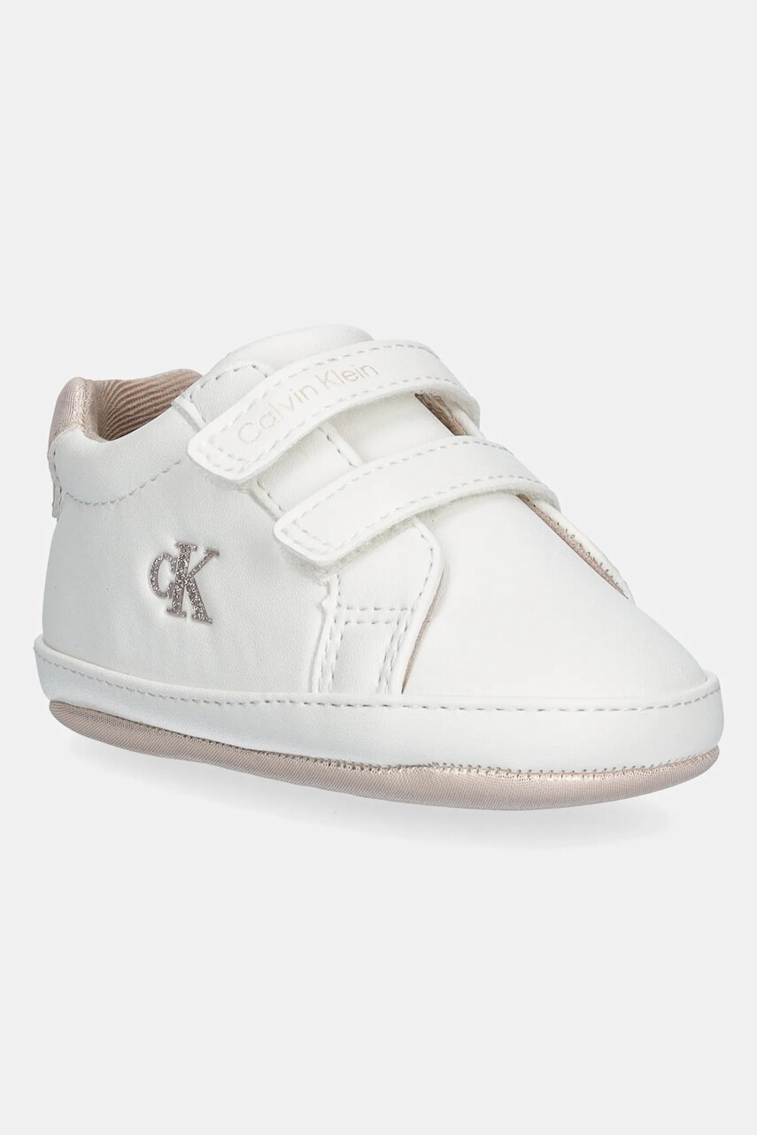 Topánky pre bábätká Calvin Klein Jeans biela farba, V0A9-82005