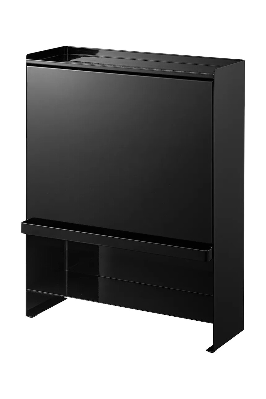 Organizér na korenie Yamazaki Tower 38 x 16,3 x 49,2 cm čierna farba