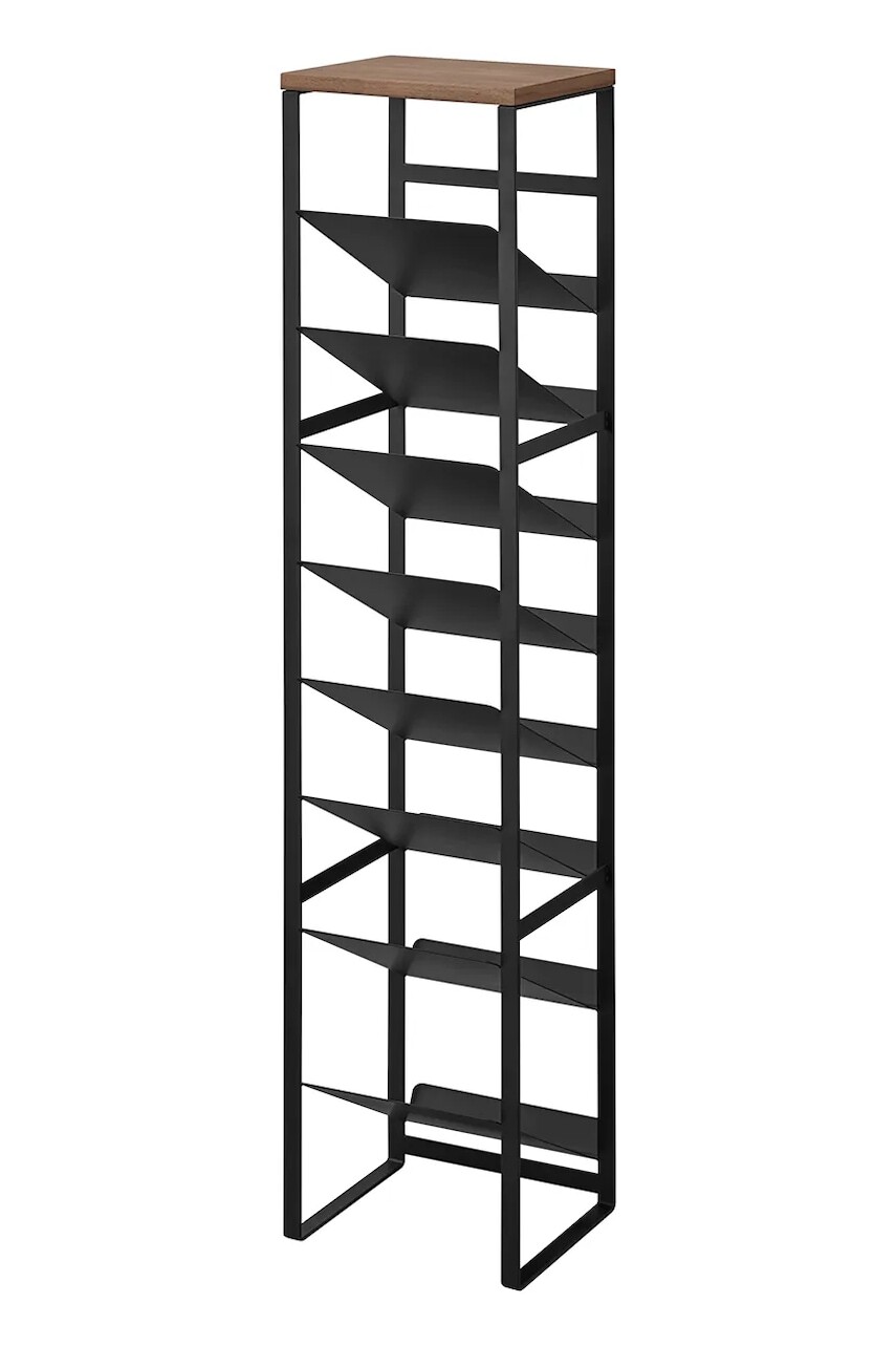 Stojan na fľaše s vrchnákom Yamazaki Tower 88,5 cm čierna farba