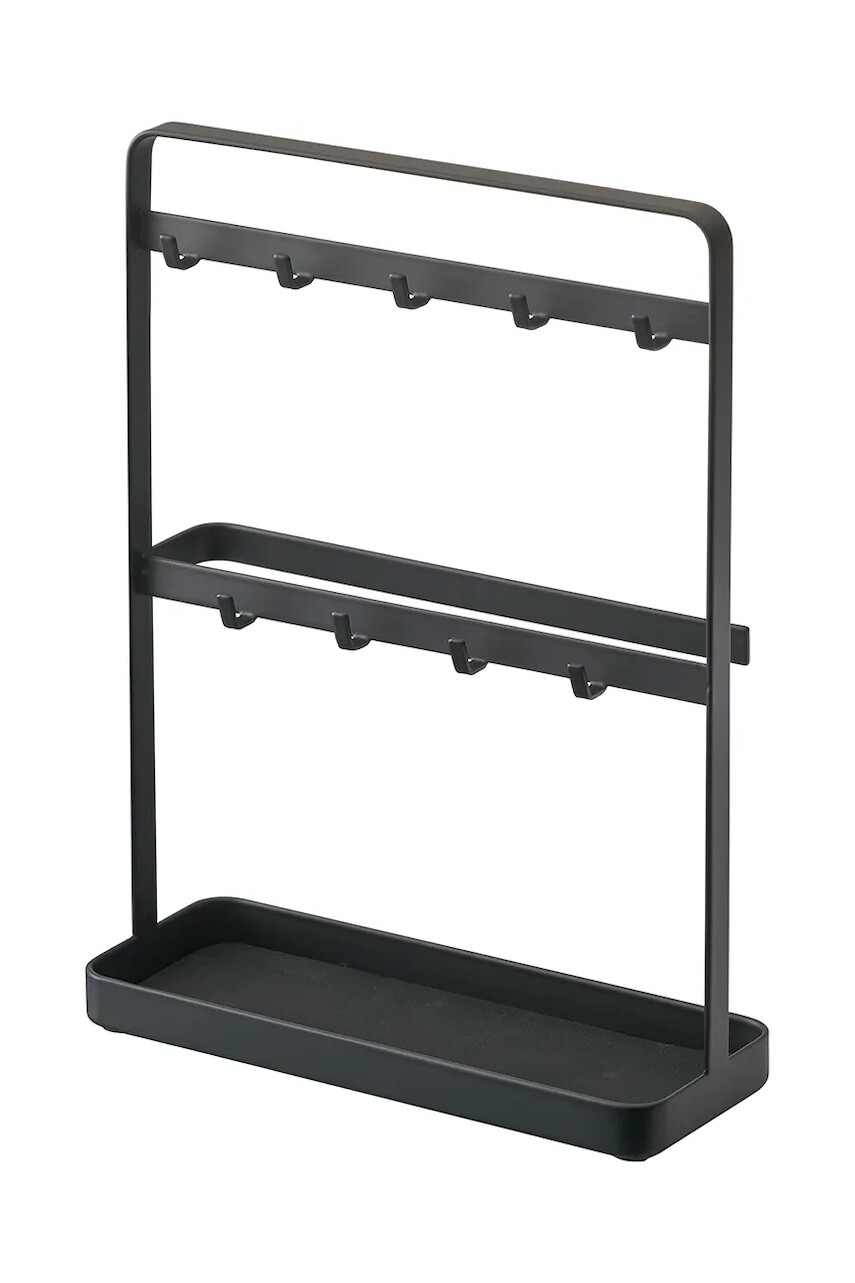 Organizér na kľúče Yamazaki Smart 20 x 7,5 x 27 cm čierna farba