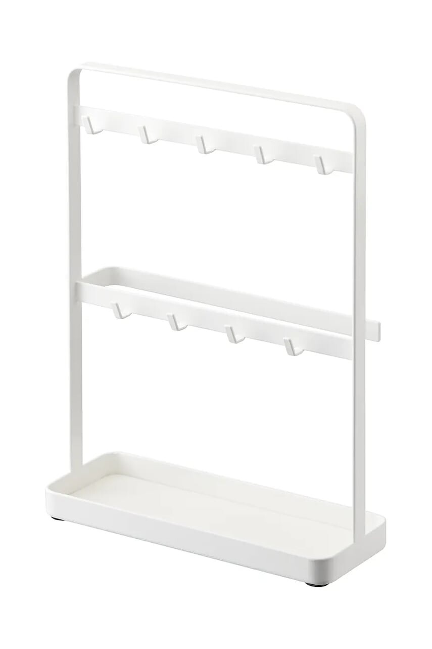 Organizér na kľúče Yamazaki Smart 20 x 7,5 x 27 cm biela farba