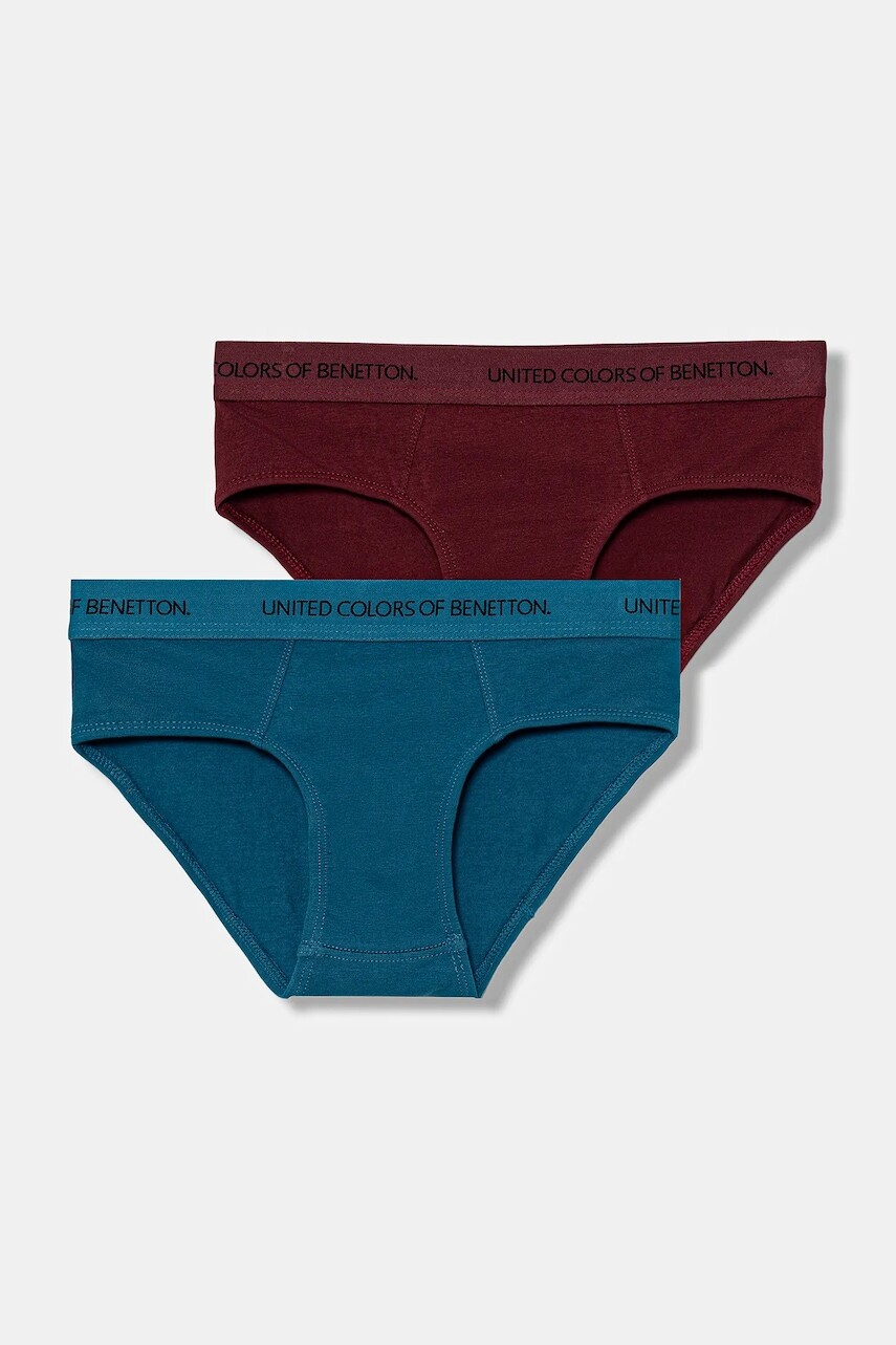 Detské slipy United Colors of Benetton 2-pak modrá farba, 3OP80S484
