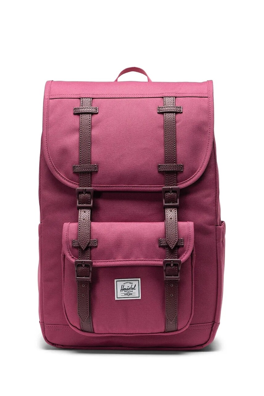 Ruksak Herschel Little America™ Mid 21 L ružová farba, veľký, jednofarebný, 11391-06793-OS