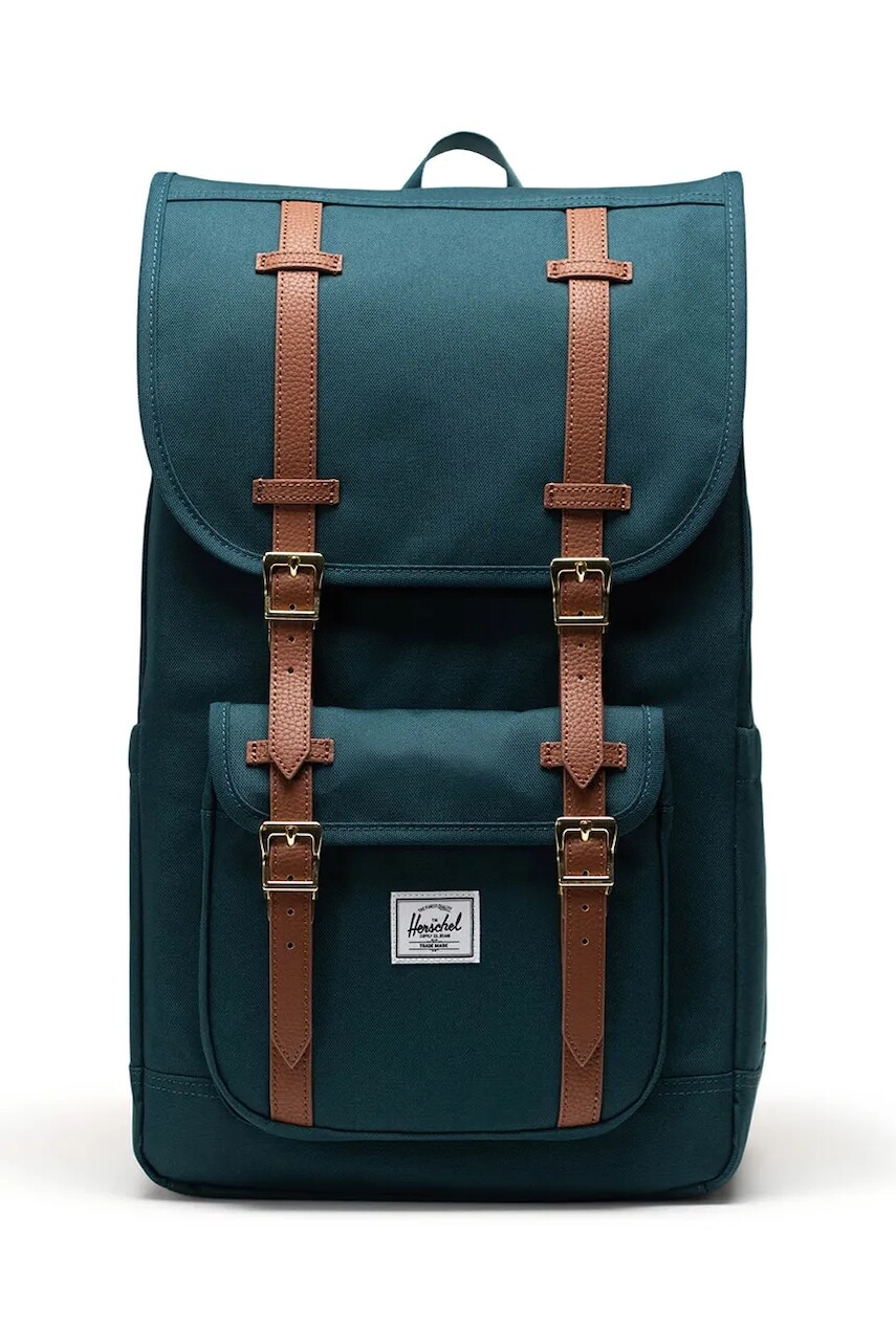 Ruksak Herschel Little America™ zelená farba, veľký, jednofarebný, 11390-06551-OS