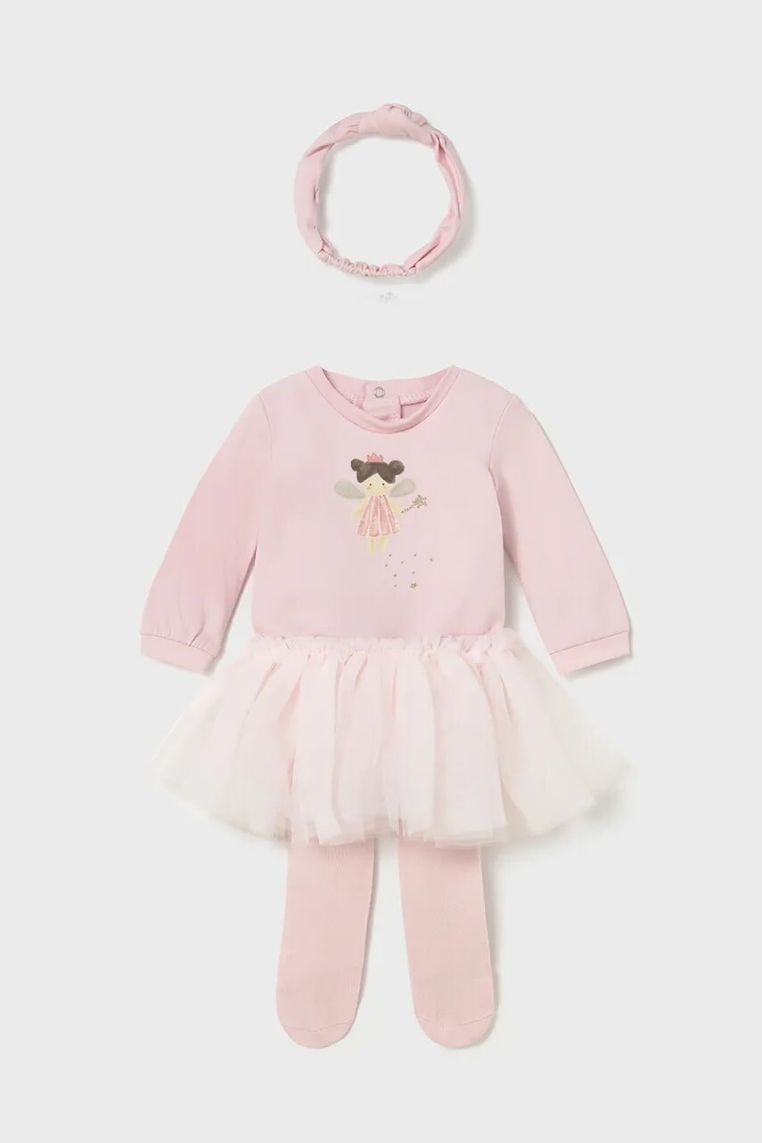 Sada pre bábätká Mayoral Newborn ružová farba, 2810